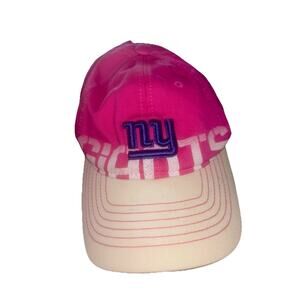 New York Giants NFL Reebok Flexfit Hat Pink Ribbon Breast Cancer Awareness S / M